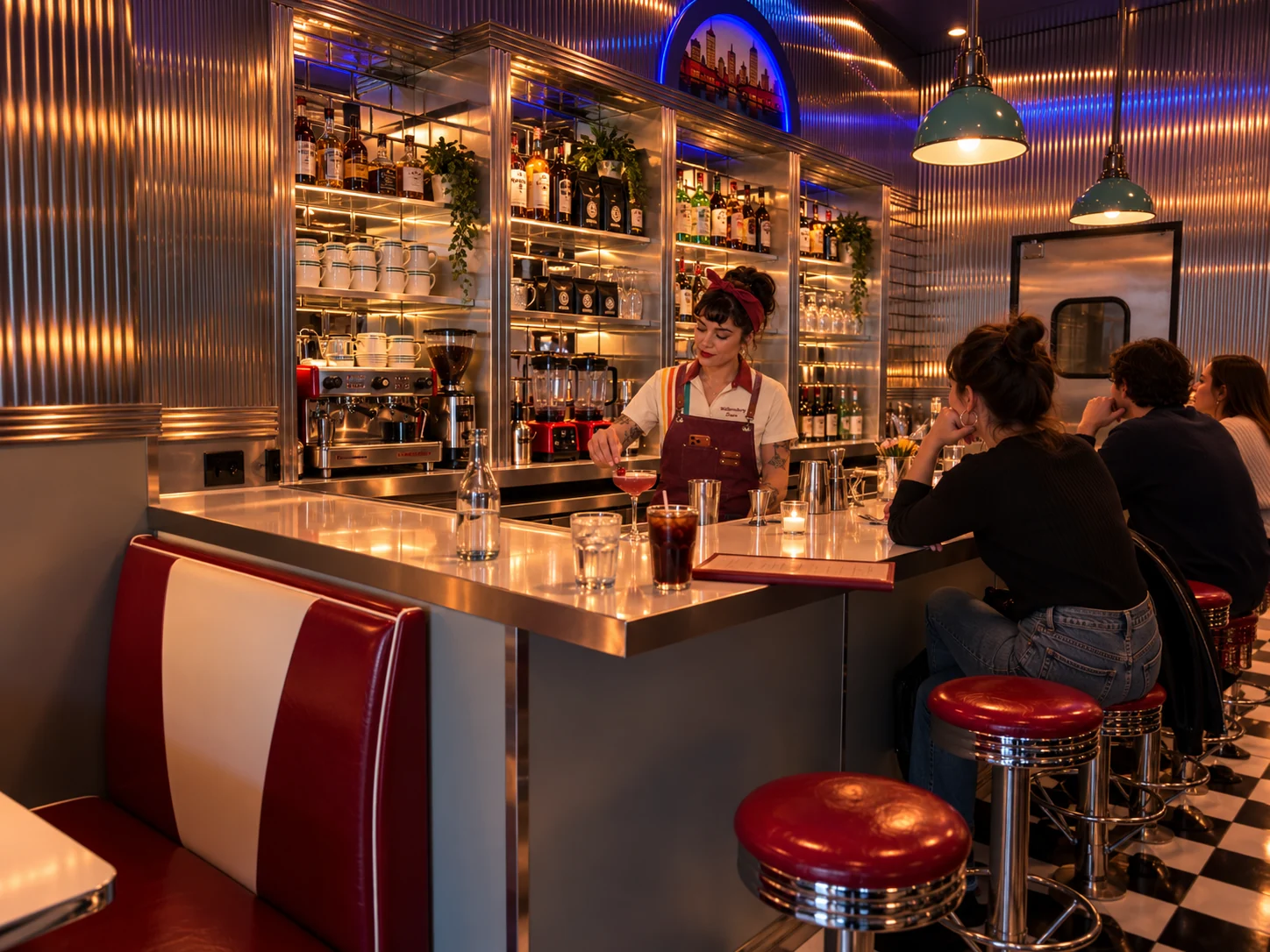 Williamsburg Diner interior hero scene