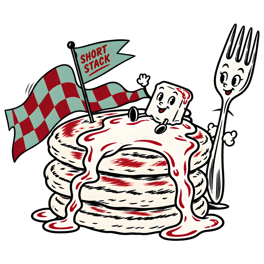 Short stack pancakes